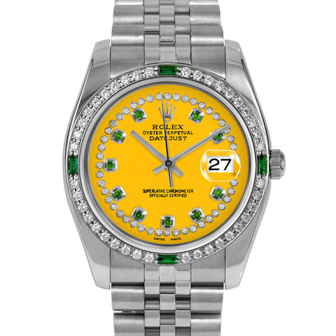 Rolex Datejust 36mm | 116234-YLW-STRE-4EMD-JBL