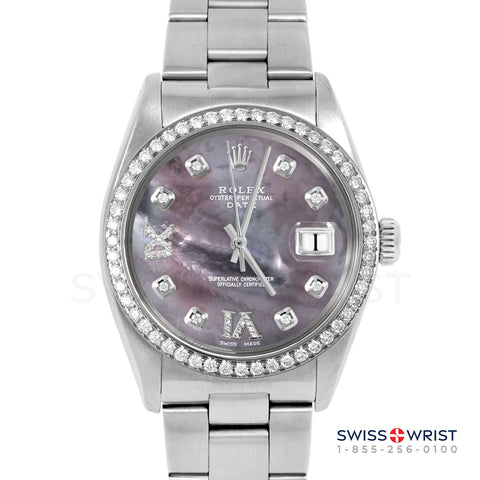 Rolex Date 34mm | 1500-SS-BMOP-8DR69-BDS-OYS