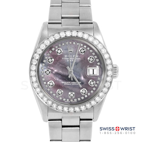 Rolex Date 34mm | 1500-SS-BMOP-STRD-2CT-OYS