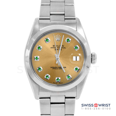 Rolex Date 34mm | 1500-SS-CHM-EMD-AM-SMT-OYS