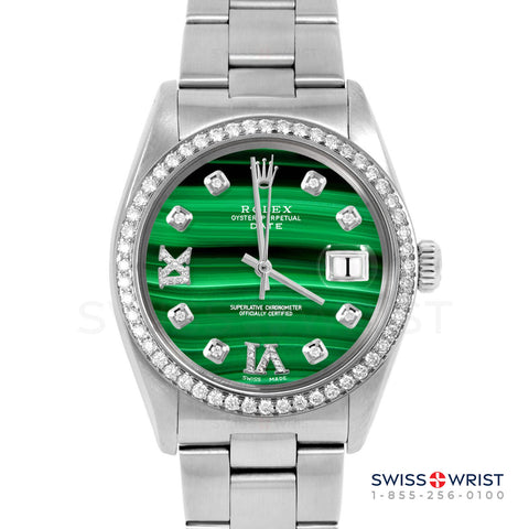 Rolex Date 34mm | 1500-SS-MLC-8DR69-BDS-OYS