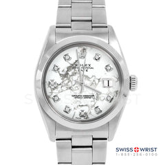Rolex Date 34mm | 1500-SS-MRB-DIA-AM-SMT-OYS