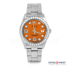 Rolex Date 34mm | 1500-SS-ORN-8DA69-2CT-OYS