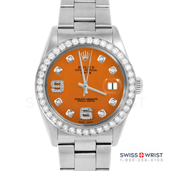 Rolex Date 34mm | 1500-SS-ORN-8DA69-2CT-OYS