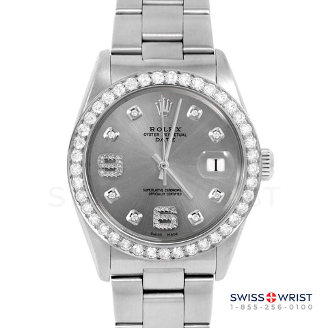 Rolex Date 34mm | 1500-SS-SLT-8DA69-2CT-OYS