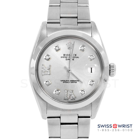 Rolex Date 34mm | 1500-SS-SLV-8DR69-SMT-OYS