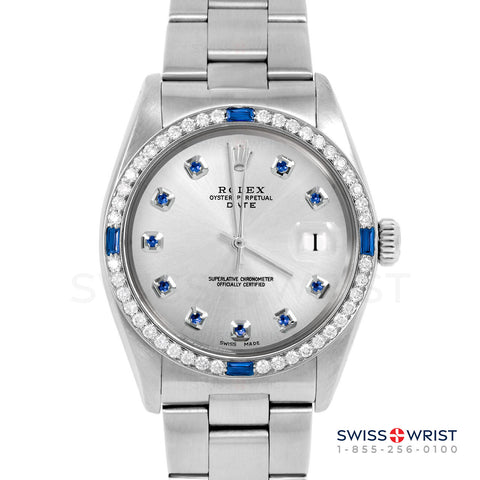 Rolex Date 34mm | 1500-SS-SLV-SPH-AM-4SPH-OYS