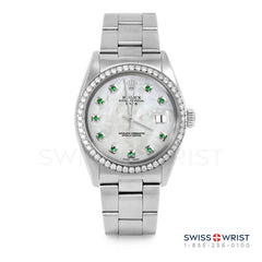 Rolex Date 34mm | 1500-SS-WMOP-EMD-AM-BDS-OYS