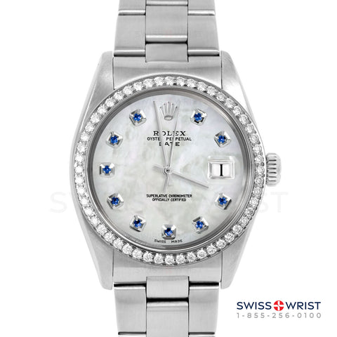 Rolex Date 34mm | 1500-SS-WMOP-SPH-AM-BDS-OYS