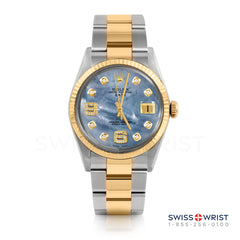 Rolex Date 34mm | 1500-TT-BLMOP-8DA69-FLT-OYS