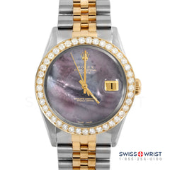Rolex Date 34mm | 1500-TT-BMOP-NOHM-2CT-JBL