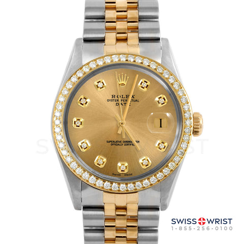 Rolex Date 34mm | 1500-TT-CHM-DIA-AM-BDS-JBL