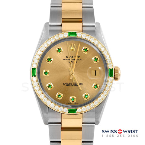 Rolex Date 34mm | 1500-TT-CHM-EMD-AM-4EMD-OYS