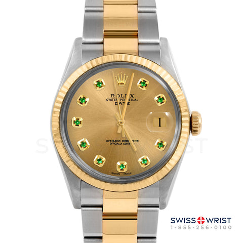 Rolex Date 34mm | 1500-TT-CHM-EMD-AM-SMT-OYS