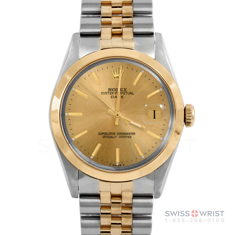 Rolex Date 34mm | 1500-TT-CHM-STK-SMT-JBL