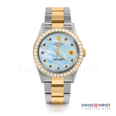 Rolex Date 34mm | 1500-TT-LBMOP-SPH-AM-2CT-OYS