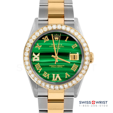 Rolex Date 34mm | 1500-TT-MLC-RDR69-2CT-OYS