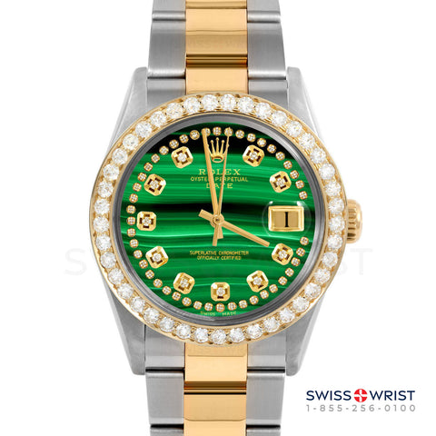 Rolex Date 34mm | 1500-TT-MLC-STRD-2CT-OYS