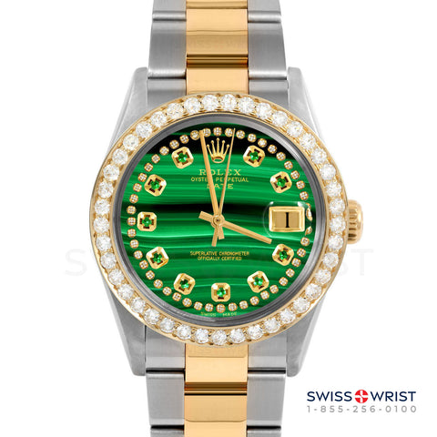 Rolex Date 34mm | 1500-TT-MLC-STRE-2CT-OYS