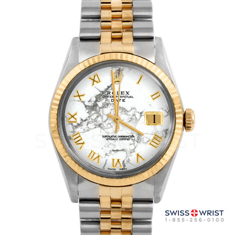Rolex Date 34mm | 1500-TT-MRB-ROM-FLT-JBL