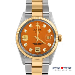 Rolex Date 34mm | 1500-TT-ORN-8DA69-FLT-OYS