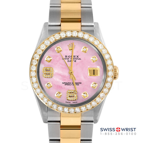 Rolex Date 34mm | 1500-TT-PMOP-8DA69-2CT-OYS