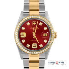 Rolex Date 34mm | 1500-TT-RED-8DA69-BDS-OYS