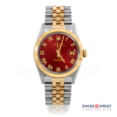 Rolex Date 34mm | 1500-TT-RED-ROM-SMT-JBL