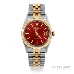 Rolex Date 34mm | 1500-TT-RED-STK-SMT-JBL