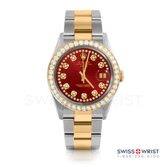 Rolex Date 34mm | 1500-TT-RED-STRD-2CT-OYS