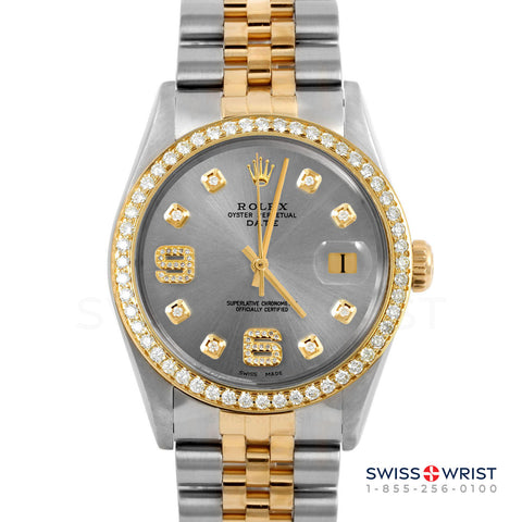 Rolex Date 34mm | 1500-TT-SLT-8DA69-BDS-JBL