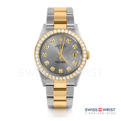 Rolex Date 34mm | 1500-TT-SLT-DIA-AM-2CT-OYS