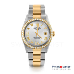 Rolex Date 34mm | 1500-TT-SLV-RDR69-BDS-OYS