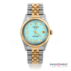 Rolex Date 34mm | 1500-TT-TRQ-8DR69-FLT-JBL