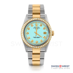 Rolex Date 34mm | 1500-TT-TRQ-STRD-BDS-OYS