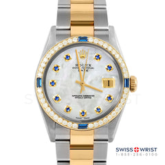 Rolex Date 34mm | 1500-TT-WMOP-SPH-AM-4SPH-OYS