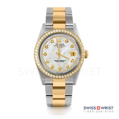 Rolex Date 34mm | 1500-TT-WMOP-STRD-BDS-OYS