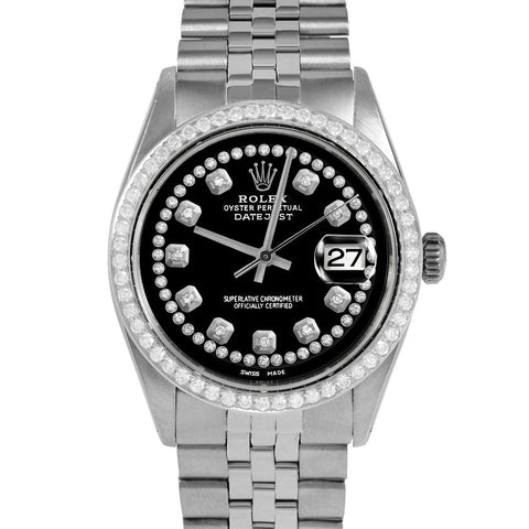 Rolex Datejust 36mm | 1601-SS-BLK-STRD-BDS-JBL