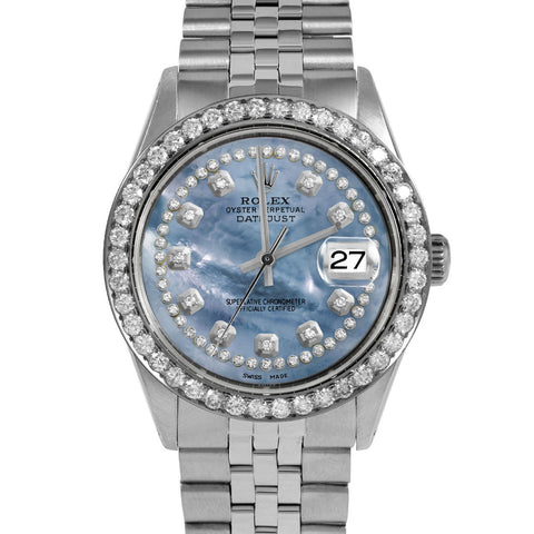 Rolex Datejust 36mm | 1601-SS-BLMOP-STRD-25CT-JBL