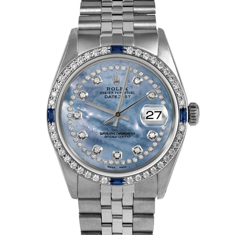 Rolex Datejust 36mm | 1601-SS-BLMOP-STRD-4SPH-JBL