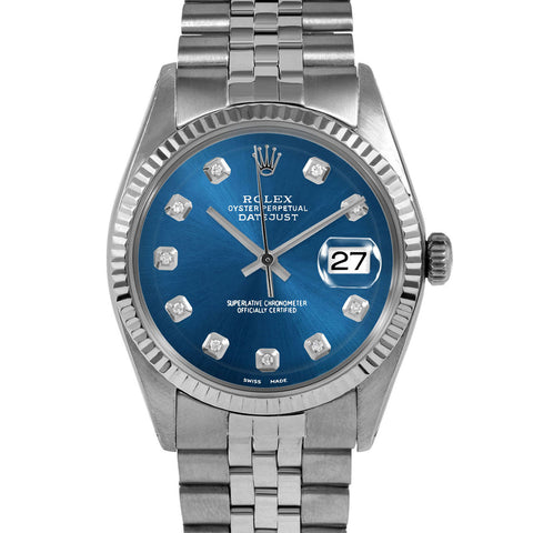 Rolex Datejust 36mm | 1601-SS-BLU-DIA-AM-FLT-JBL