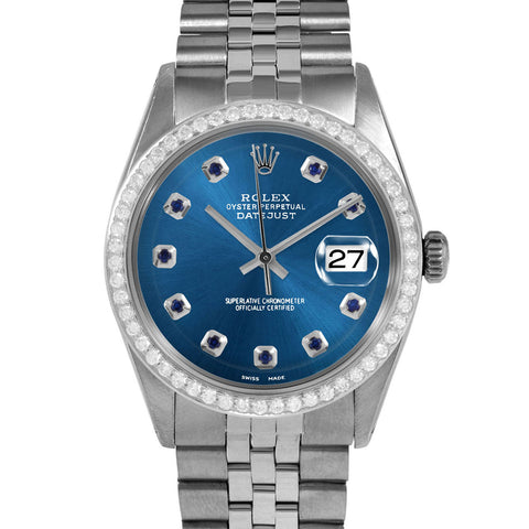 Rolex Datejust 36mm | 1601-SS-BLU-SPH-AM-BDS-JBL