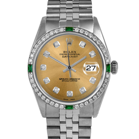 Rolex Datejust 36mm | 1601-SS-CHM-DIA-AM-4EMD-JBL