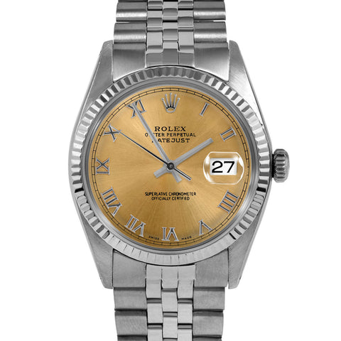 Rolex Datejust 36mm | 1601-SS-CHM-ROM-FLT-JBL