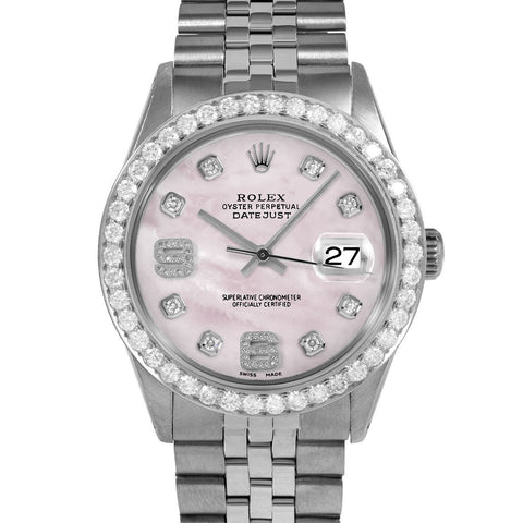 Rolex Datejust 36mm | 1601-SS-PMOP-8DA69-25CT-JBL