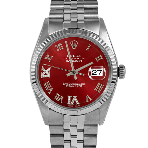 Rolex Datejust 36mm | 1601-SS-RED-RDR69-FLT-JBL