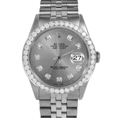 Rolex Datejust 36mm | 1601-SS-SLT-DIA-AM-25CT-JBL