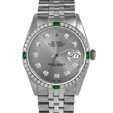 Rolex Datejust 36mm | 1601-SS-SLT-DIA-AM-4EMD-JBL