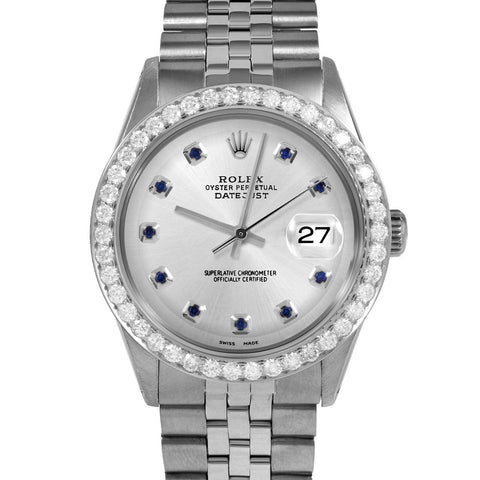 Rolex Datejust 36mm | 1601-SS-SLV-SPH-AM-25CT-JBL