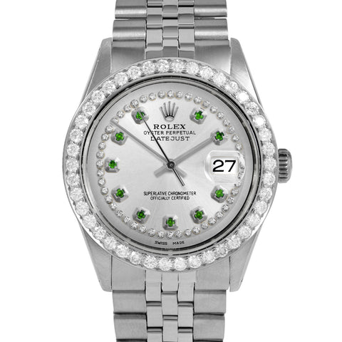 Rolex Datejust 36mm | 1601-SS-SLV-STRE-25CT-JBL